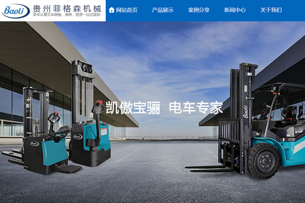 贵州菲格森机械设备销售服务有限公司营销型网站建设案例